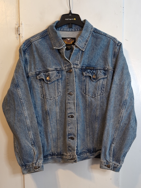 Harley-Davidson Jackets & Blazers - '03 100th Anniv. Harley Davidson Jean Jacket womens 2W